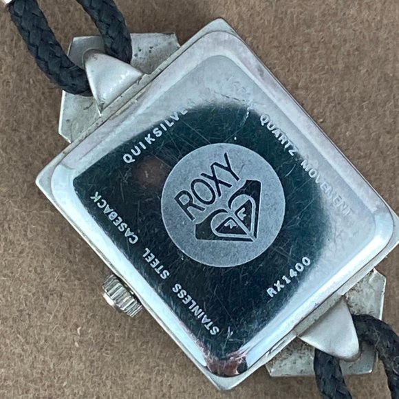 Vintage Roxy Quicksilver Retro Art Deco Satin Finish 6 1/2 in Silk Cord Strap - Picture 5 of 7